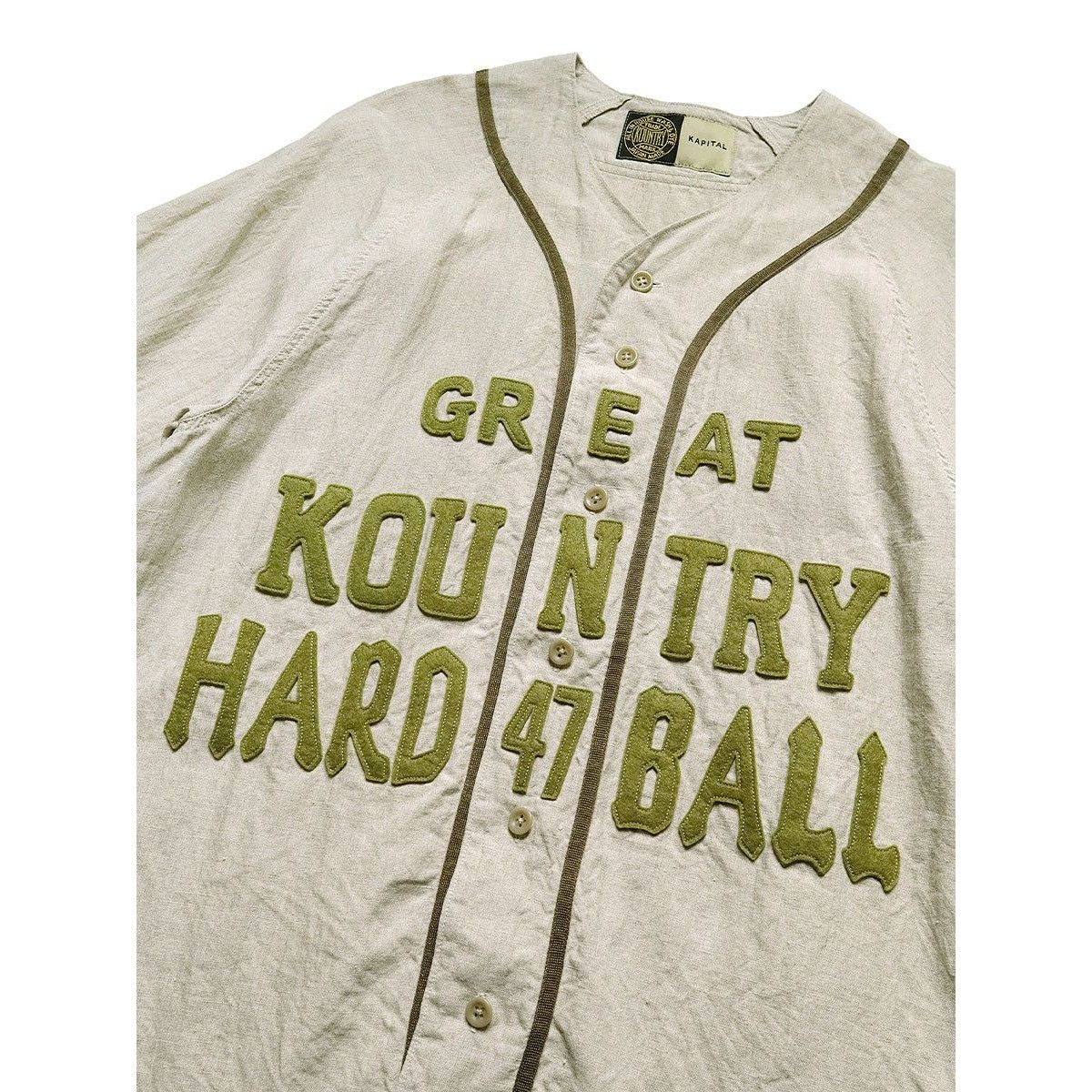 Kapital Kapital French Linen GREAT KOUNTRY Baseball Shirt Size US L / EU 52-54 / 3 - 5 Thumbnail