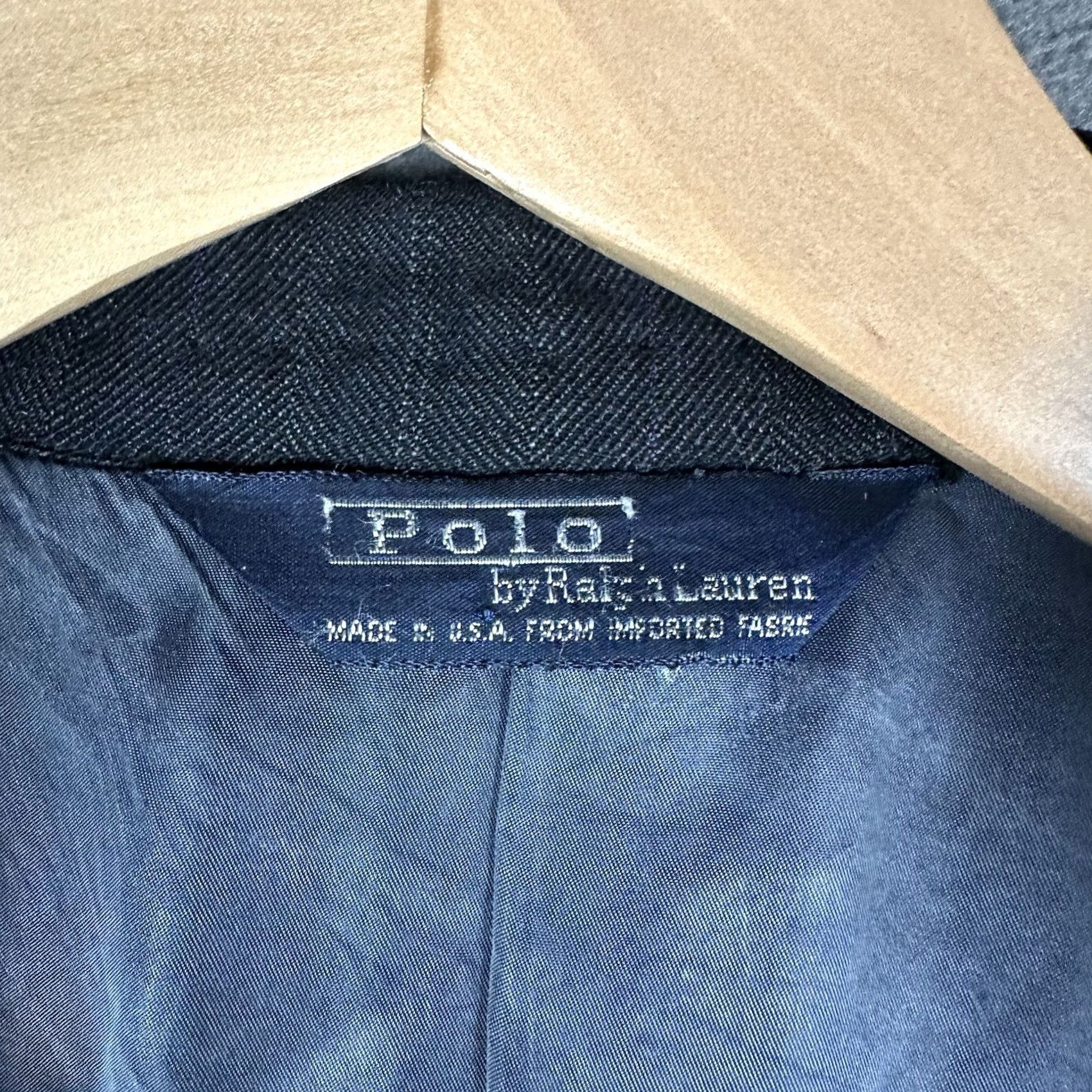 Polo Ralph Lauren Vintage Polo Ralph Lauren Suit Jacket Mens 44R Gray Purple Striped Wool Peak FUC Size US XXL / EU 58 / 5 - 5 Thumbnail