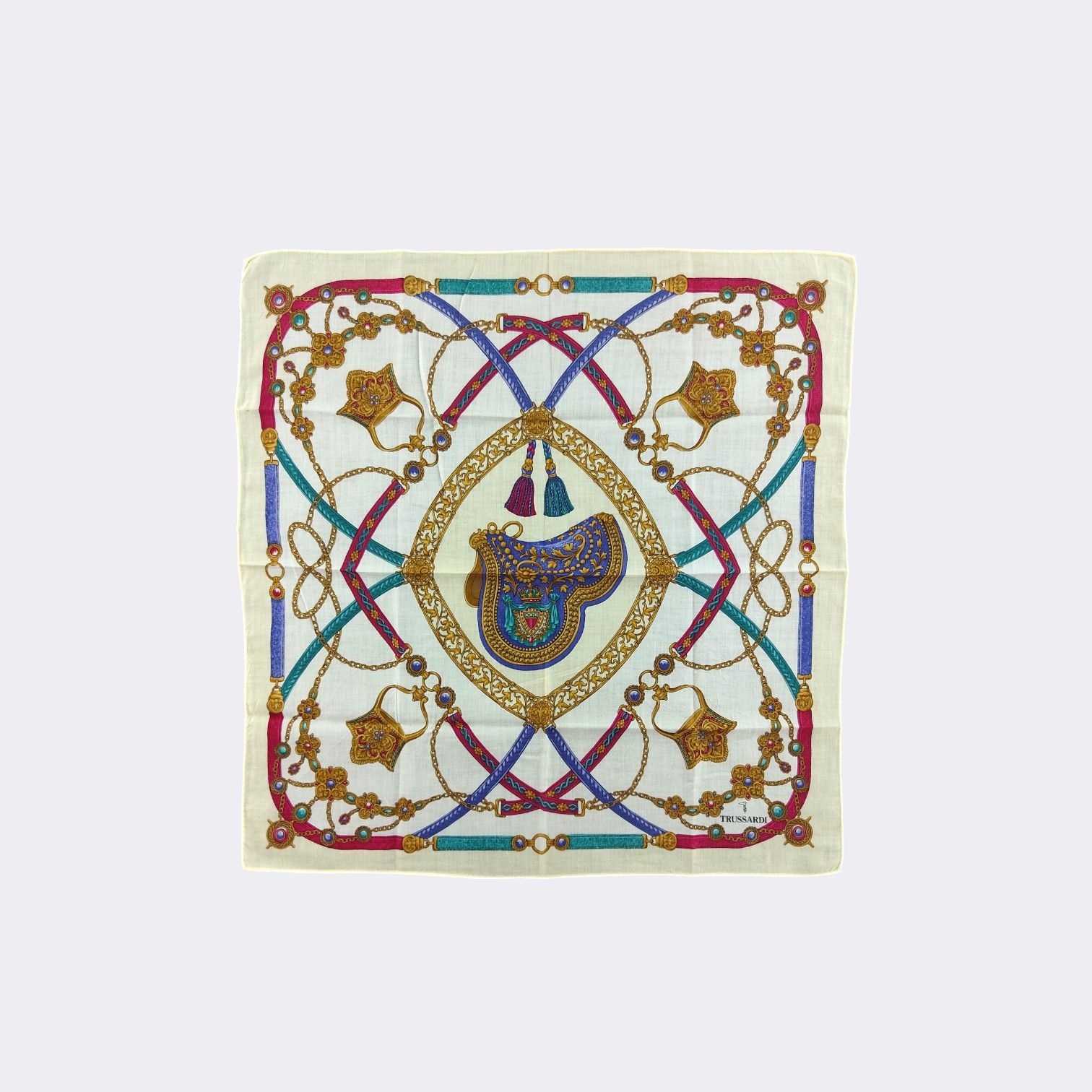 Trussardi Vintage Trussardi Handkerchief Neckerchief Bandana H034G Size ONE SIZE - 2 Thumbnail