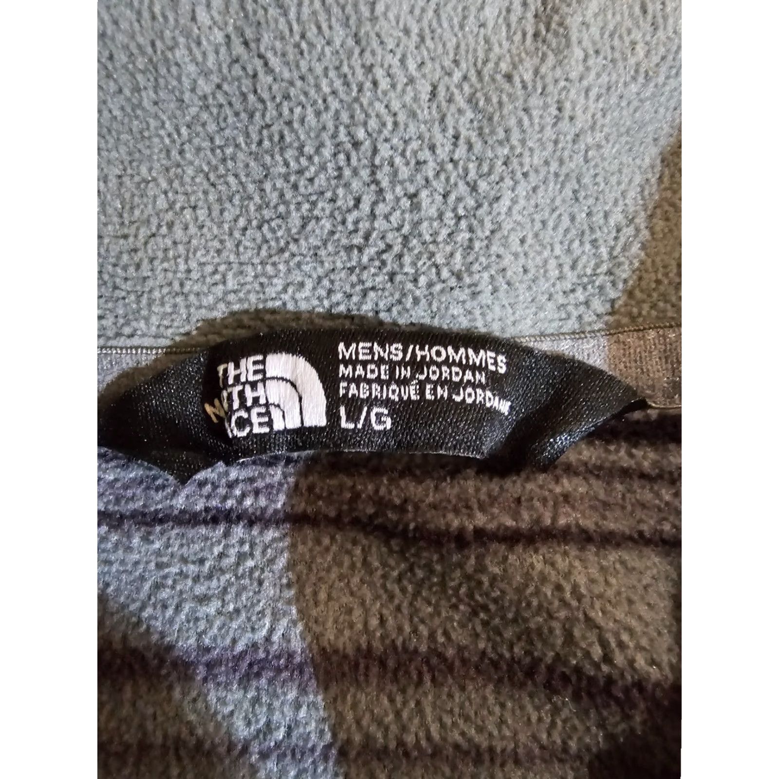 The North Face The North Face 1/4 Zip Pullover Fleece Jacket Mens Large Gray And Purple Stripe Size US L / EU 52-54 / 3 - 5 Thumbnail