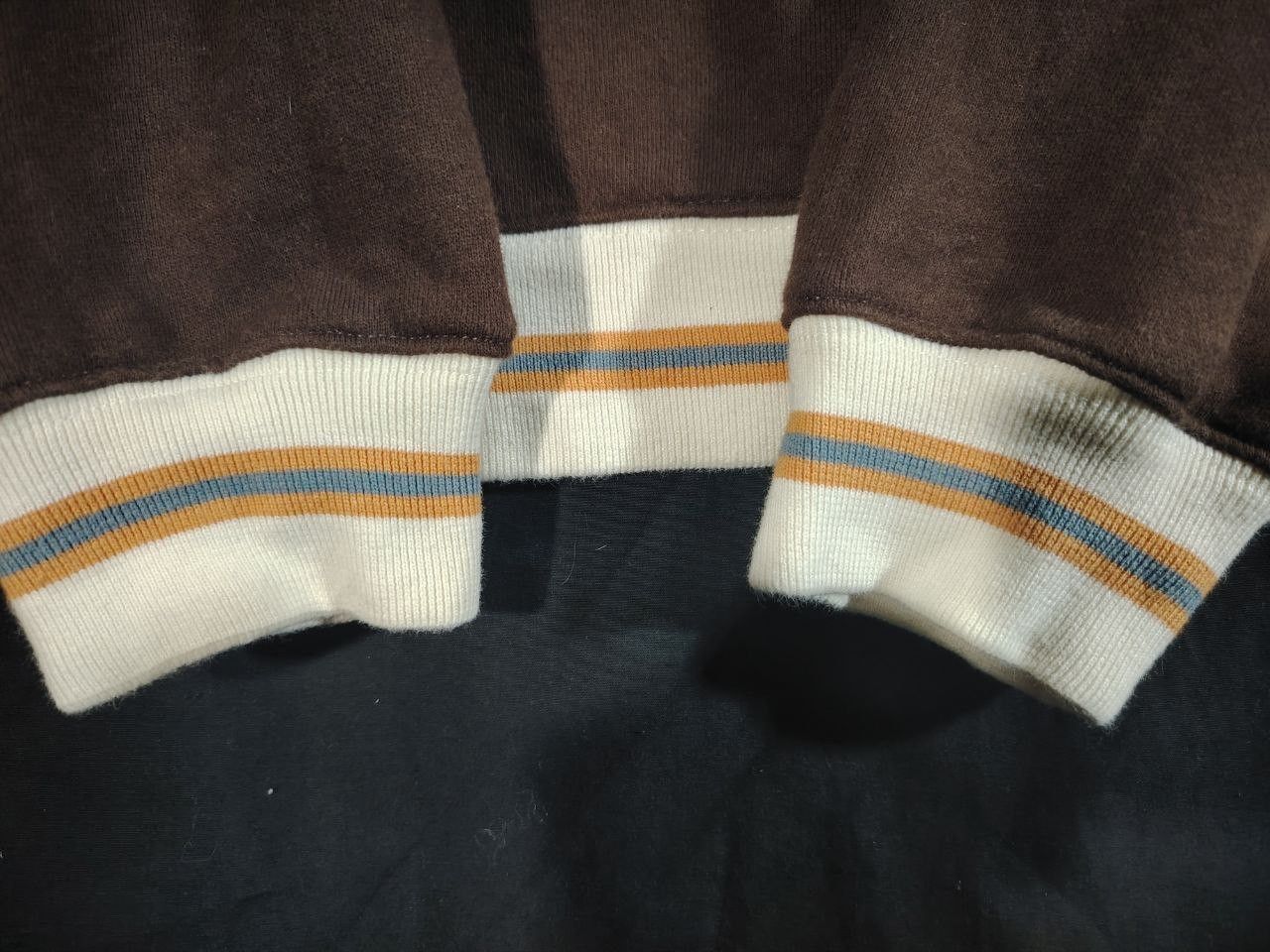 Converse JAPAN EXCLUSIVE Converse | Rib Line Sweatshirt - Brown Size US L / EU 52-54 / 3 - 3 Thumbnail