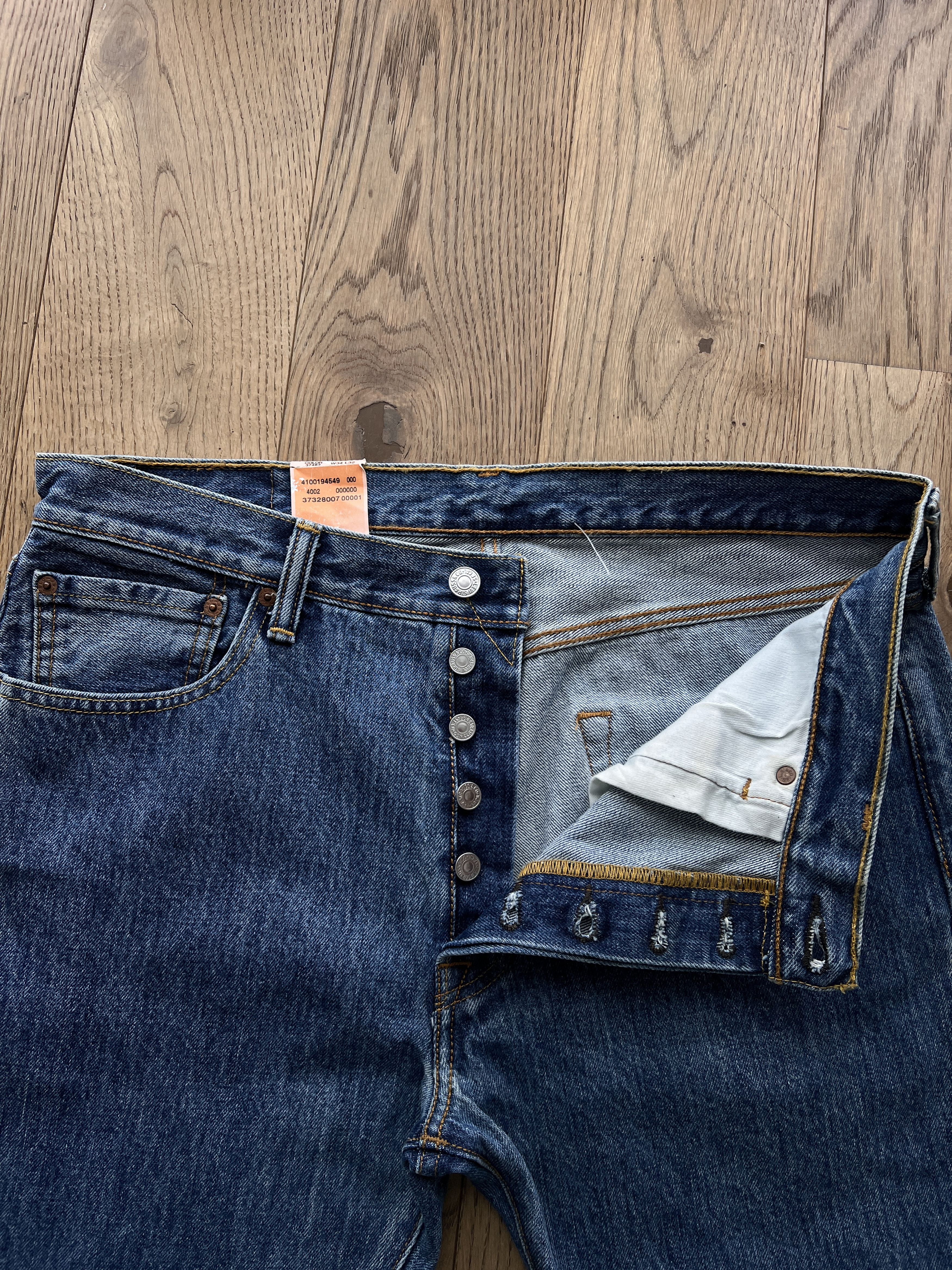 Levi's New! Levis 501 croped retro navy blue y2k denim vintage boxy Size US 34 / EU 50 - 16 Thumbnail