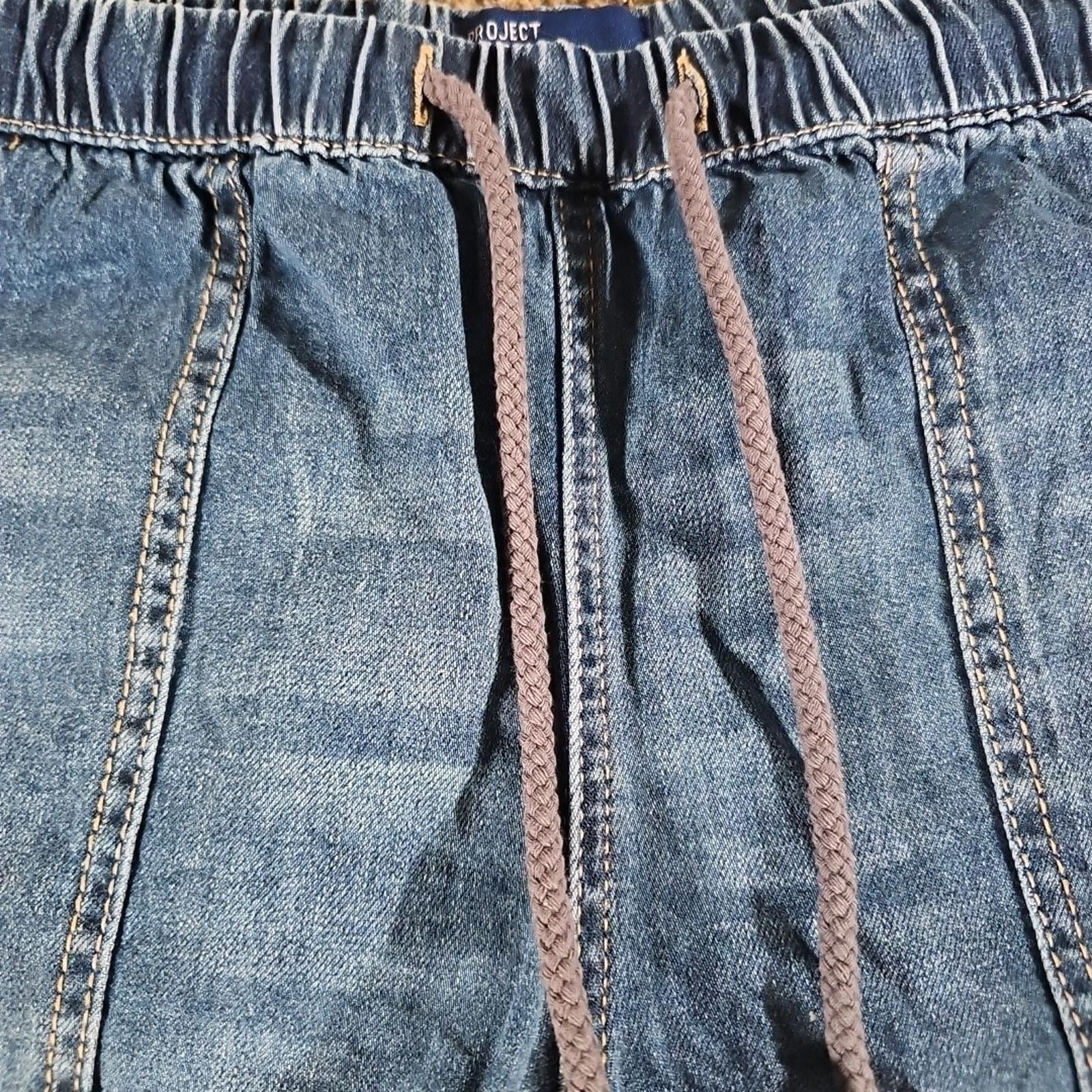 Other Project Indigo Sz L Denim Drawstring Shorts Size 36" / US 14 / IT 50 - 2 Thumbnail