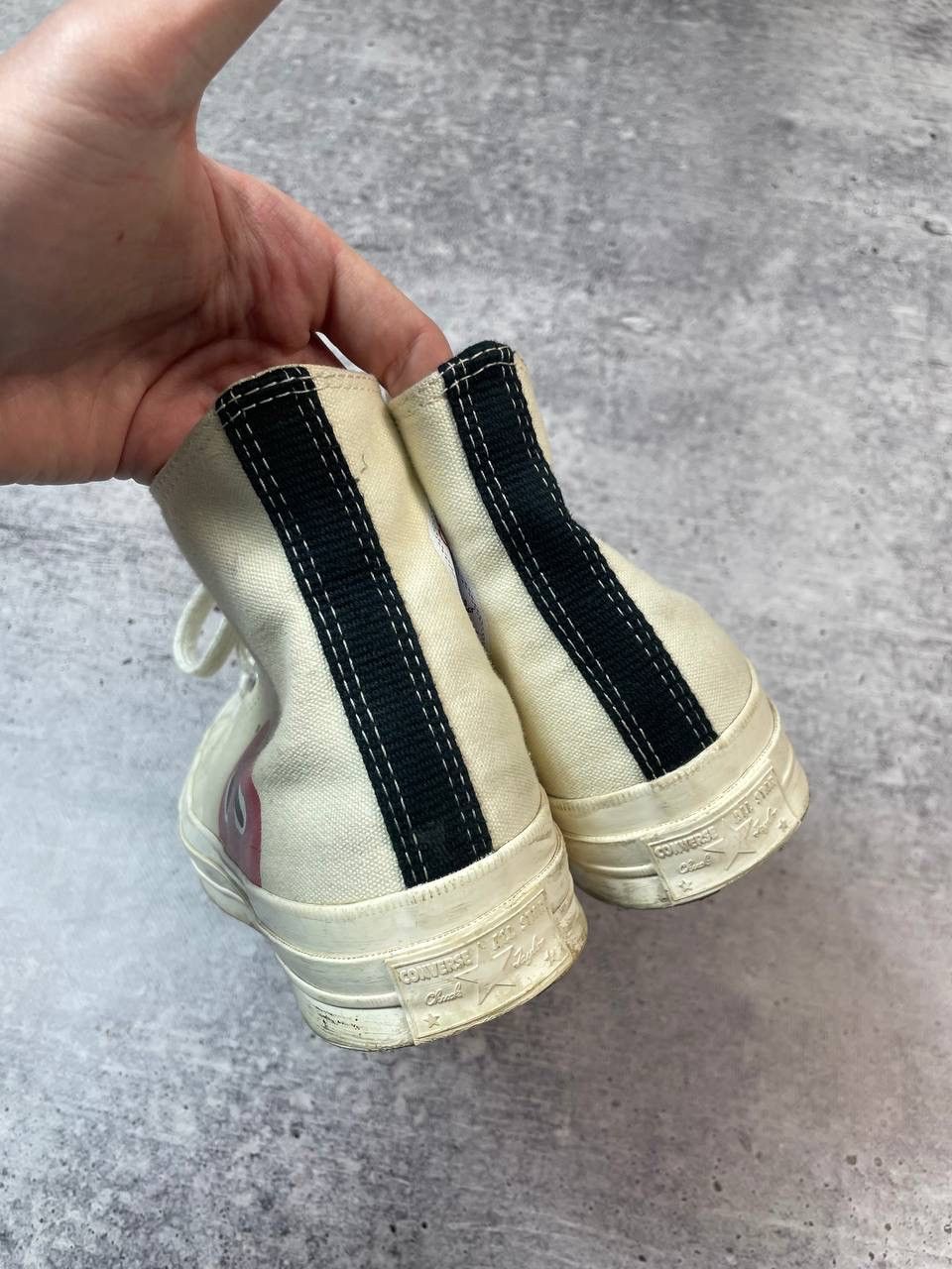 Comme des Garcons PLAY × Converse Converse Comme Des Garcons CDG High Top Shoes Y2K Size US 8 / EU 41 - 5 Thumbnail