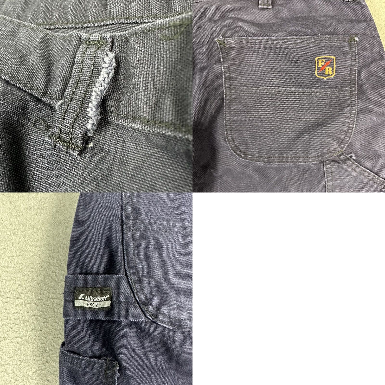 Vintage Riverside Pants Mens 40x29 Blue FR Flame Resistant Carpenter Cotton Blend Pants Mens Size US 40 / EU 56 - 10 Thumbnail