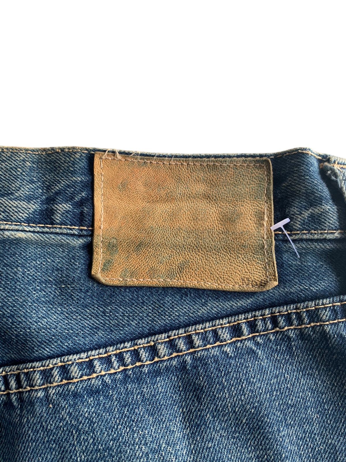 Japanese Brand × Kapital × Vintage SPELLBOUND DOMINGO SELVEDGE BUTTON FLY DISTRESSED DENIM Size US 32 / EU 48 - 11 Thumbnail