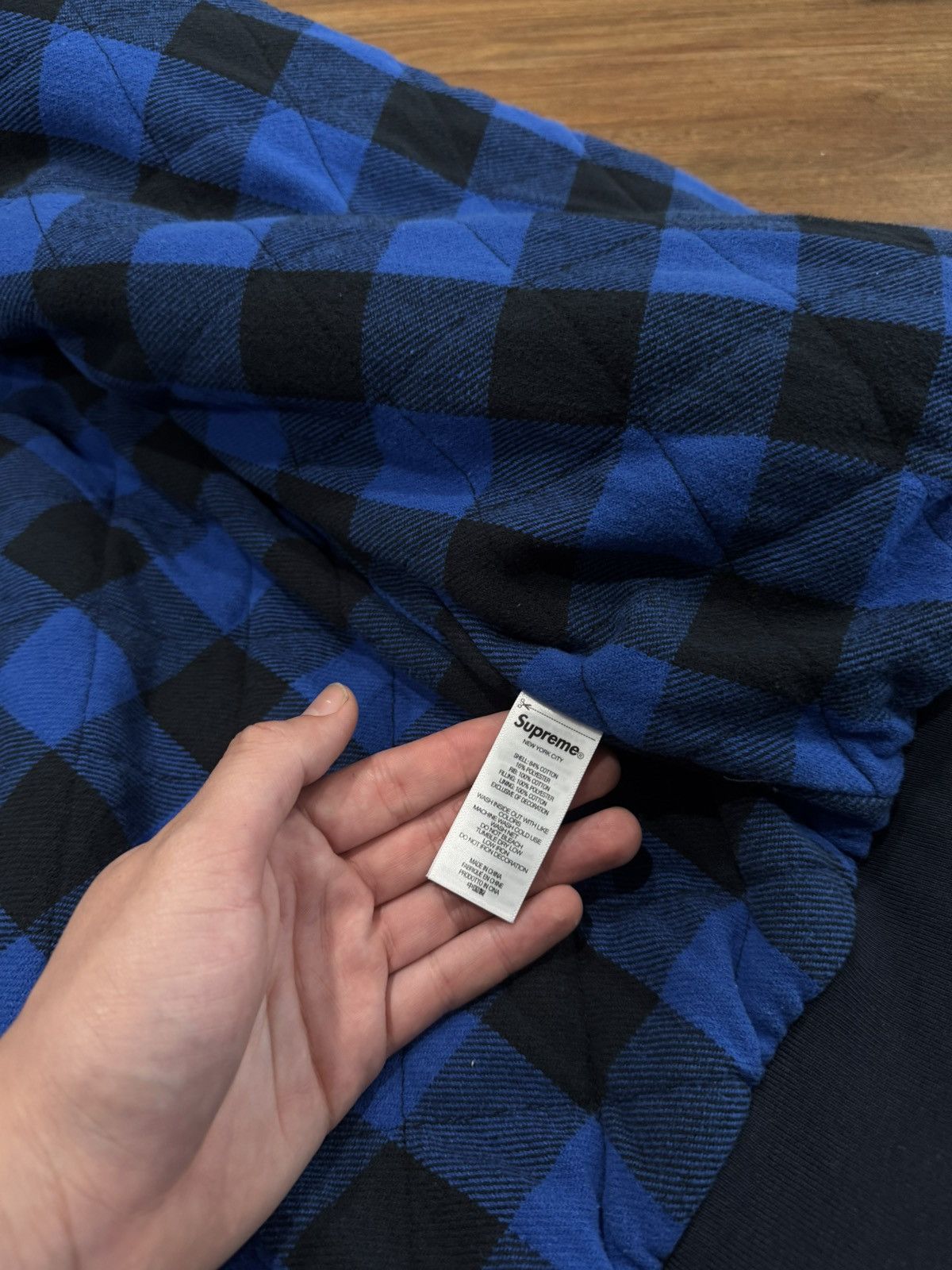 S4LEM × Supreme Supreme Salem Navy / Yellow Zip Up Size US L / EU 52-54 / 3 - 6 Thumbnail