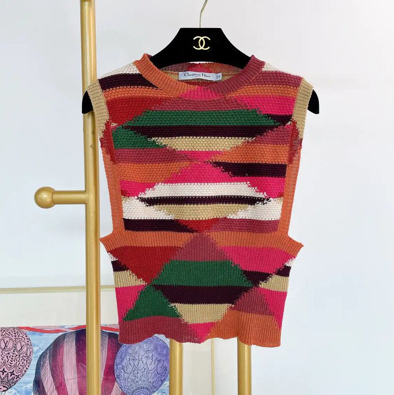 Dior Dior Multicolor Knit Sweater for Women 0089 Size S / US 4 / IT 40 - 1 Thumbnail