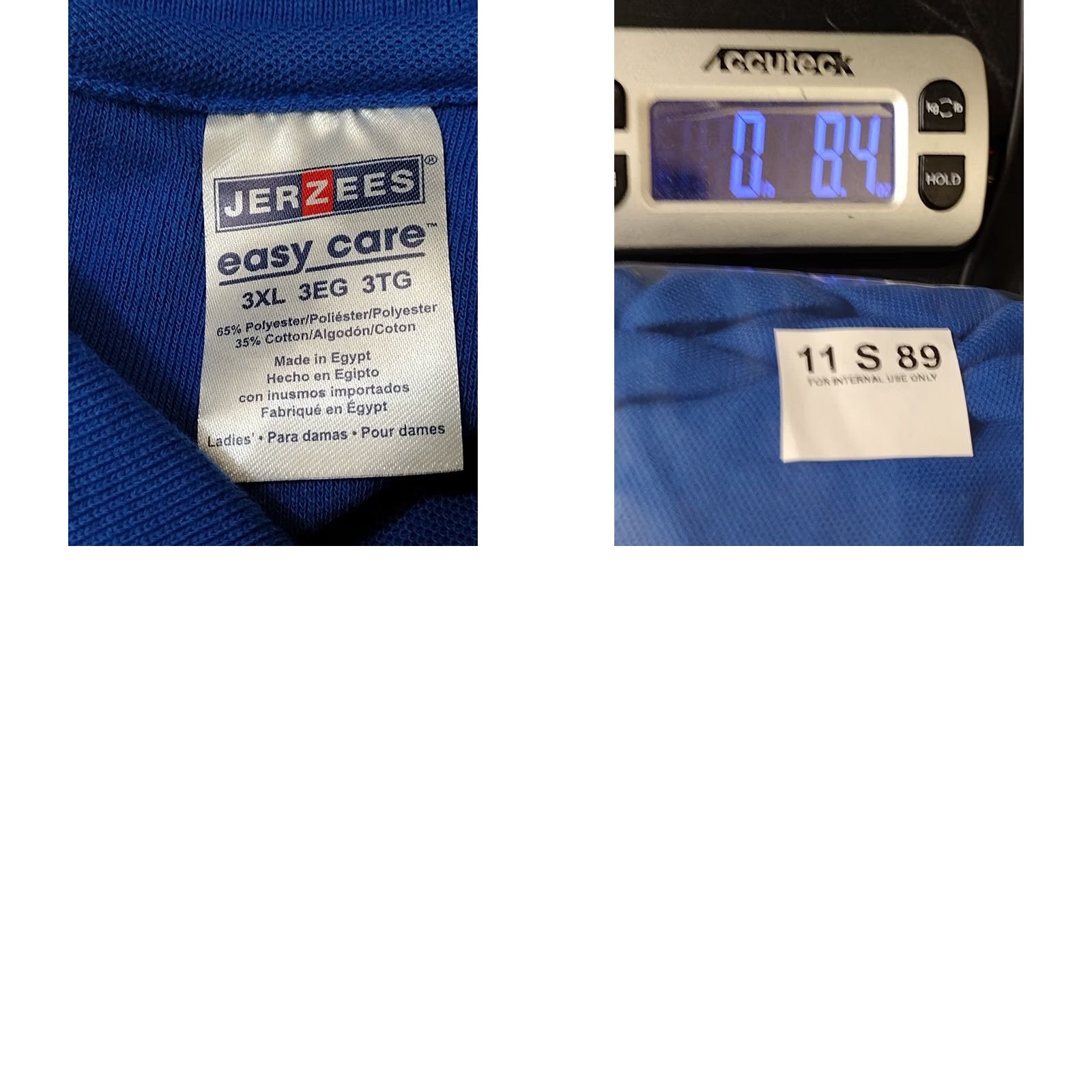 Jerzees Jerzees Polo Shirt Men Color Blue Size 3XL Shirt Regular Blue 3XL Polo Shirt Mens 80s 90s Easy Care Jersey Short Sleeve Cotton Blend Polyester Size US XXL / EU 58 / 5 - 8 Thumbnail