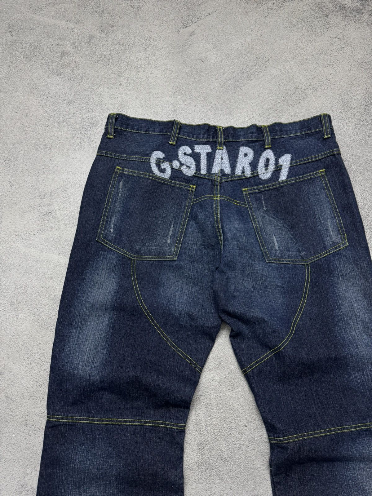 G-Star Vintage Y2k G Star Denim Jeans Big Logo 01 Size US 38 / EU 54 - 8 Thumbnail
