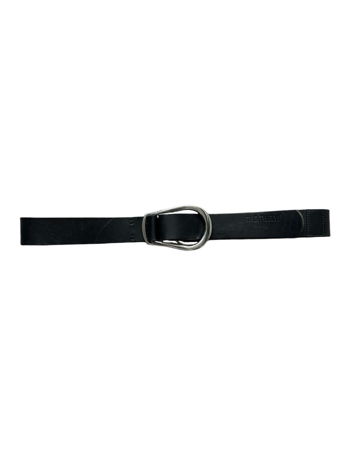 Ato Matsumoto 2000's The Twelve double ring buckle leather belt Size ONE SIZE - 2 Thumbnail