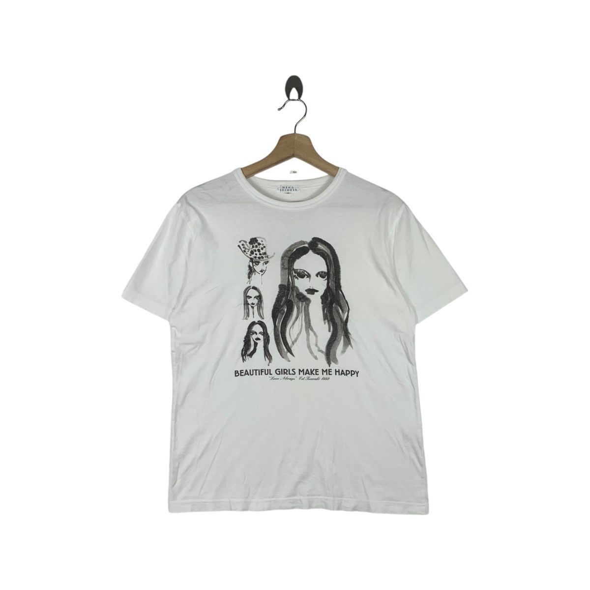 Vintage Vintage 1999 ED TSUWAKI x MEN MELROSE Love Always Tee Shirt Size S / US 4 / IT 40 - 1 Thumbnail
