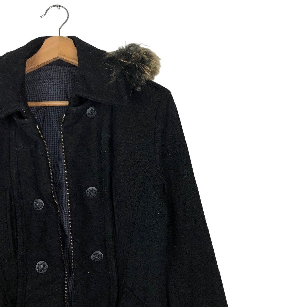 Japanese Brand 🔥BIKER JACKET DOUBLE LAYER PPFM JAPAN MINK FUR HOODIE Size US S / EU 44-46 / 1 - 6 Thumbnail