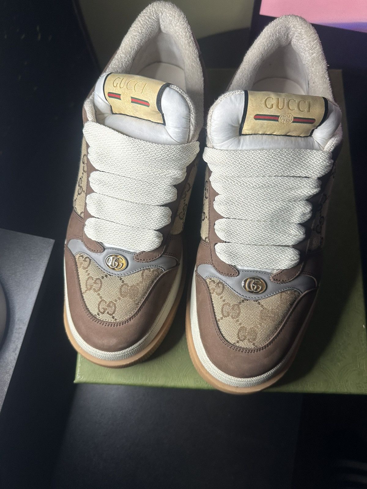 Gucci Gucci Screener GG sneaker Size US 12 / EU 45 - 13 Thumbnail