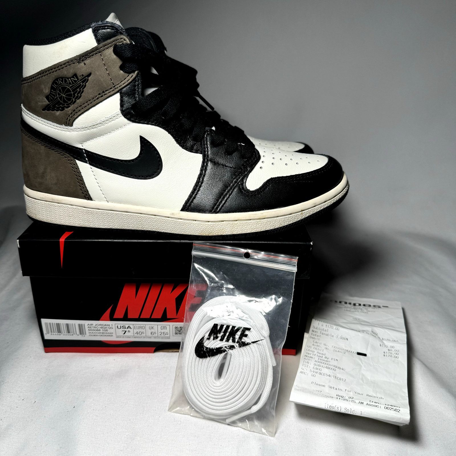 Size Air Jordan Retro High OG Dark Mocha Men's Shoes