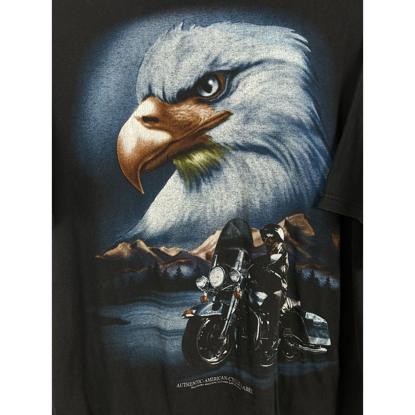 Vintage 90s Vintage American Motorcycle Graphic Design T-Shirt Size US L / EU 52-54 / 3 - 2 Thumbnail