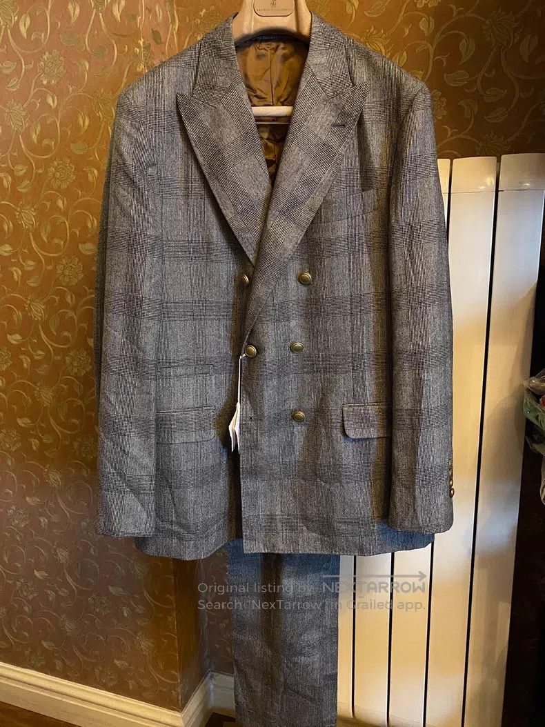 Brunello Cucinelli brunello cucinelli Suit with two lapels Size 50L - 1 Thumbnail