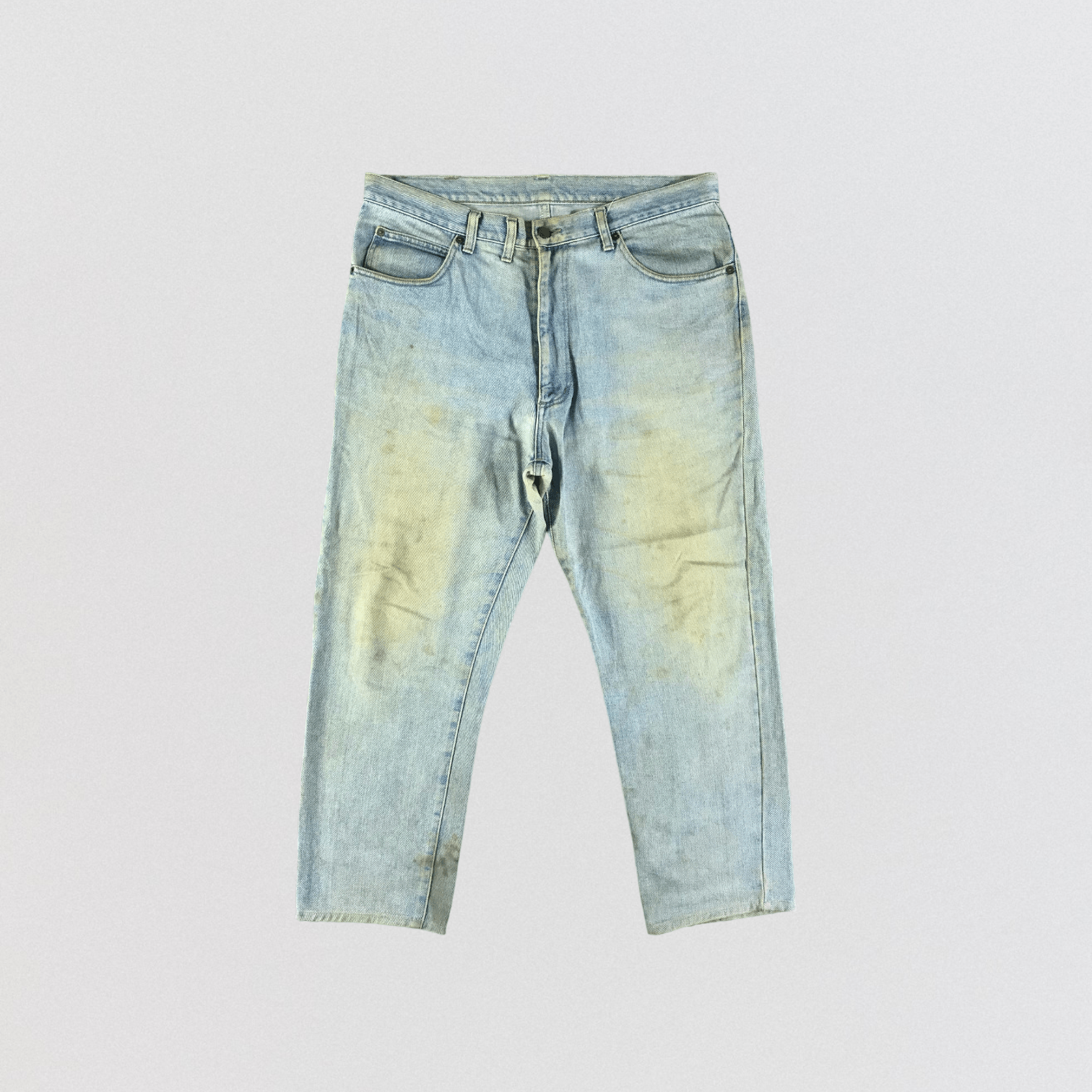image of Vintage Blue Wash Wrangler Jeans-Jm3234, Men's (Size 38)