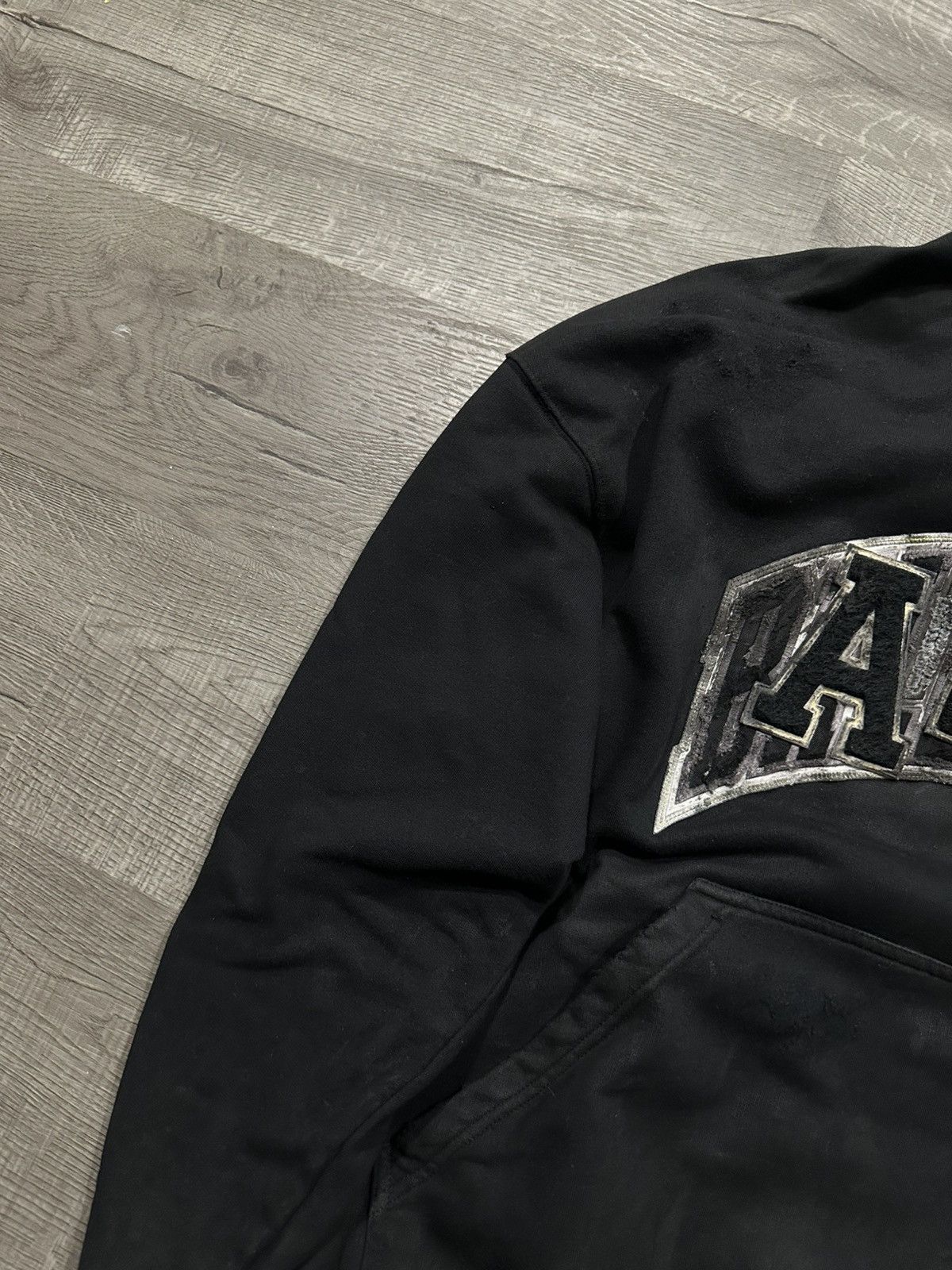 Balenciaga Balenciaga Skater Distressed Hoodie Size US L / EU 52-54 / 3 - 3 Thumbnail