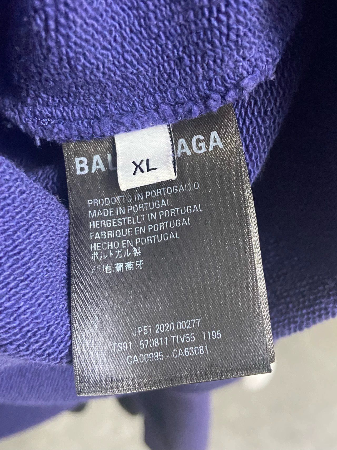Balenciaga Balenciaga Email Letter Pattern Logo Blue Purple Hoodie Size US XL / EU 56 / 4 - 7 Thumbnail