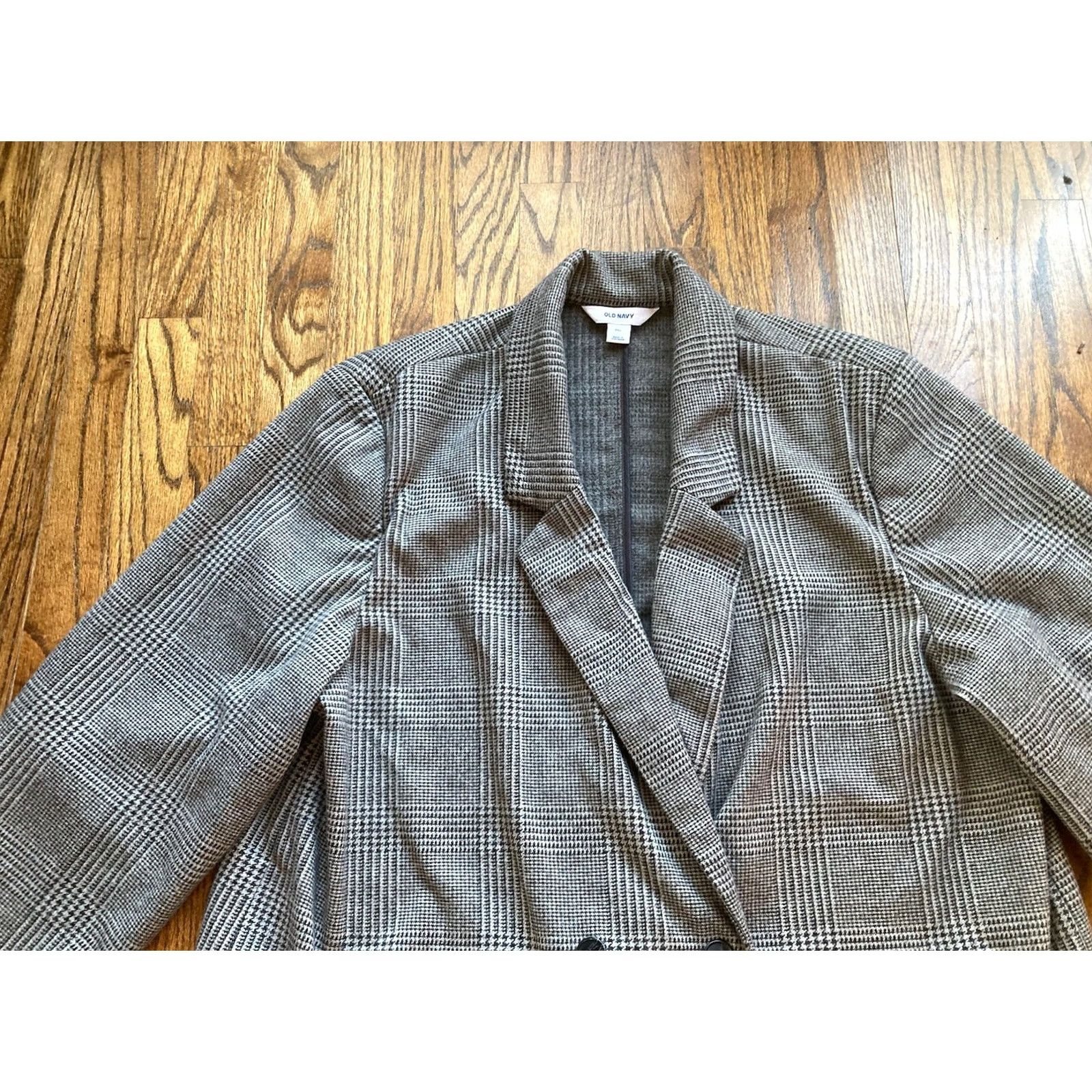 Gap GAP Womens 2XL Gray Plaid Peacoat Blazer Double Breasted Size XXL / US 16-18 / IT 52-54 - 5 Thumbnail