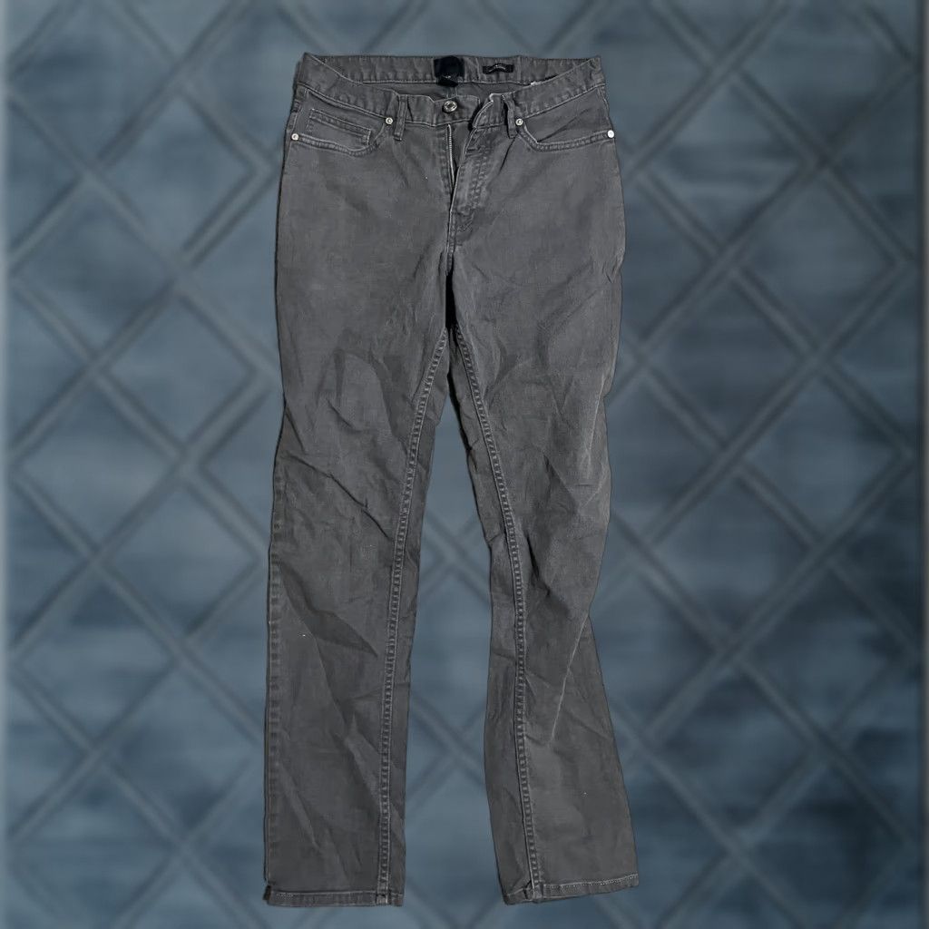 H&M H&M Men's Slim Fit Stretch Flat Front Denim Pants Gray Flat Front Slacks Size 29x29 Pants Men Gray Slimming Front Zip Mens Size US 29 - 1 Thumbnail