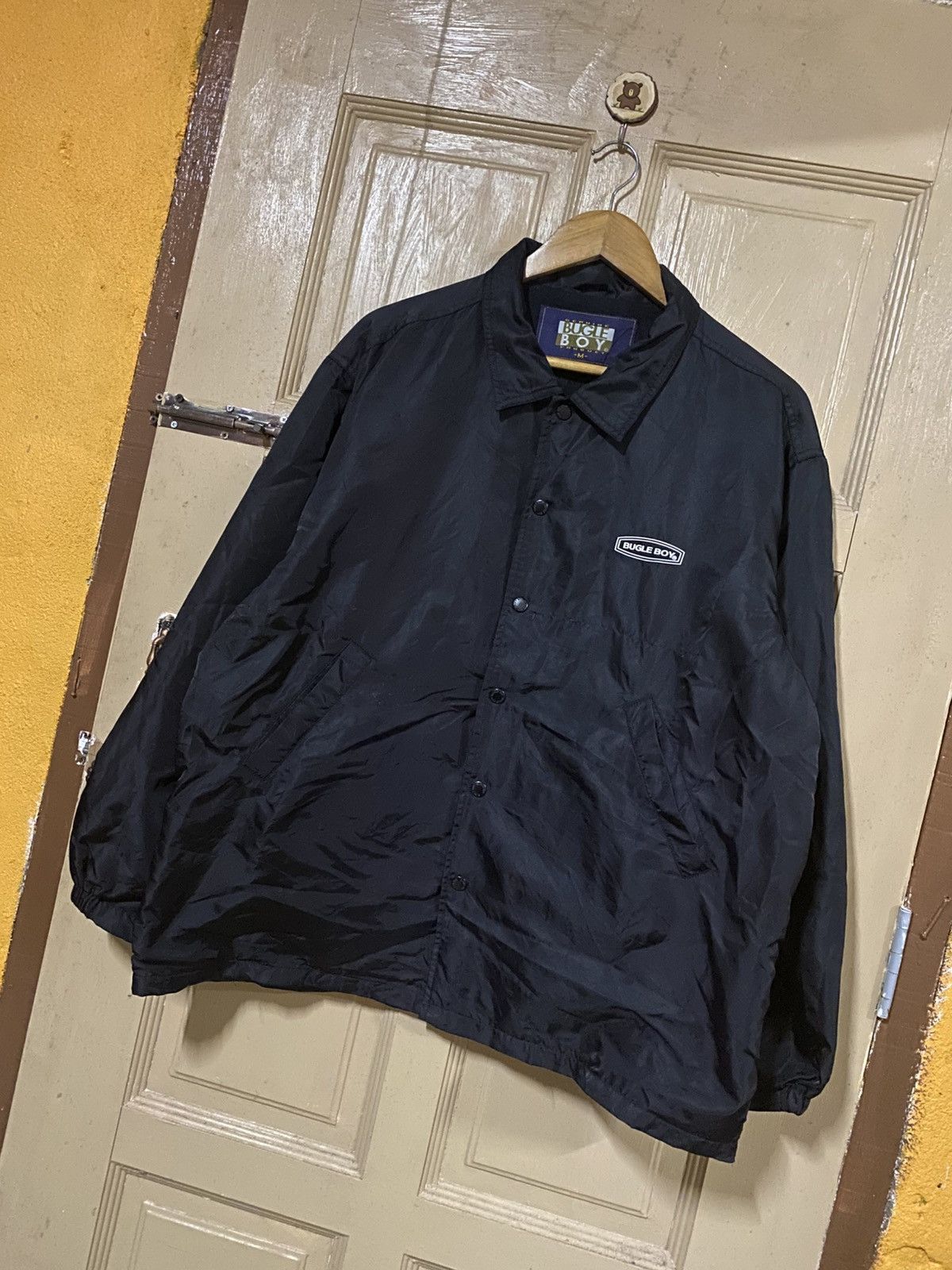 Bugle Boy Bugle Boy Black Coach Jacket - Men’s Medium Nylon Size US M / EU 48-50 / 2 - 2 Thumbnail