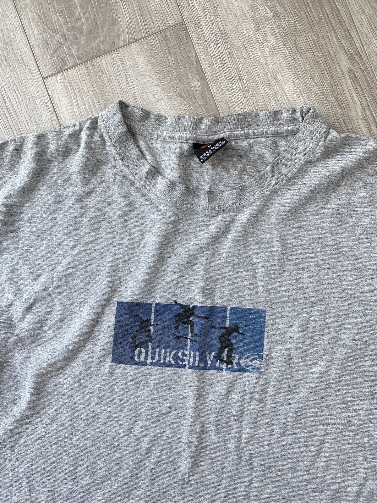 Quiksilver × Vintage Vintage 90s Y2K QuikSilver Spell Out Graphic T Shirt Size US M / EU 48-50 / 2 - 1 Thumbnail