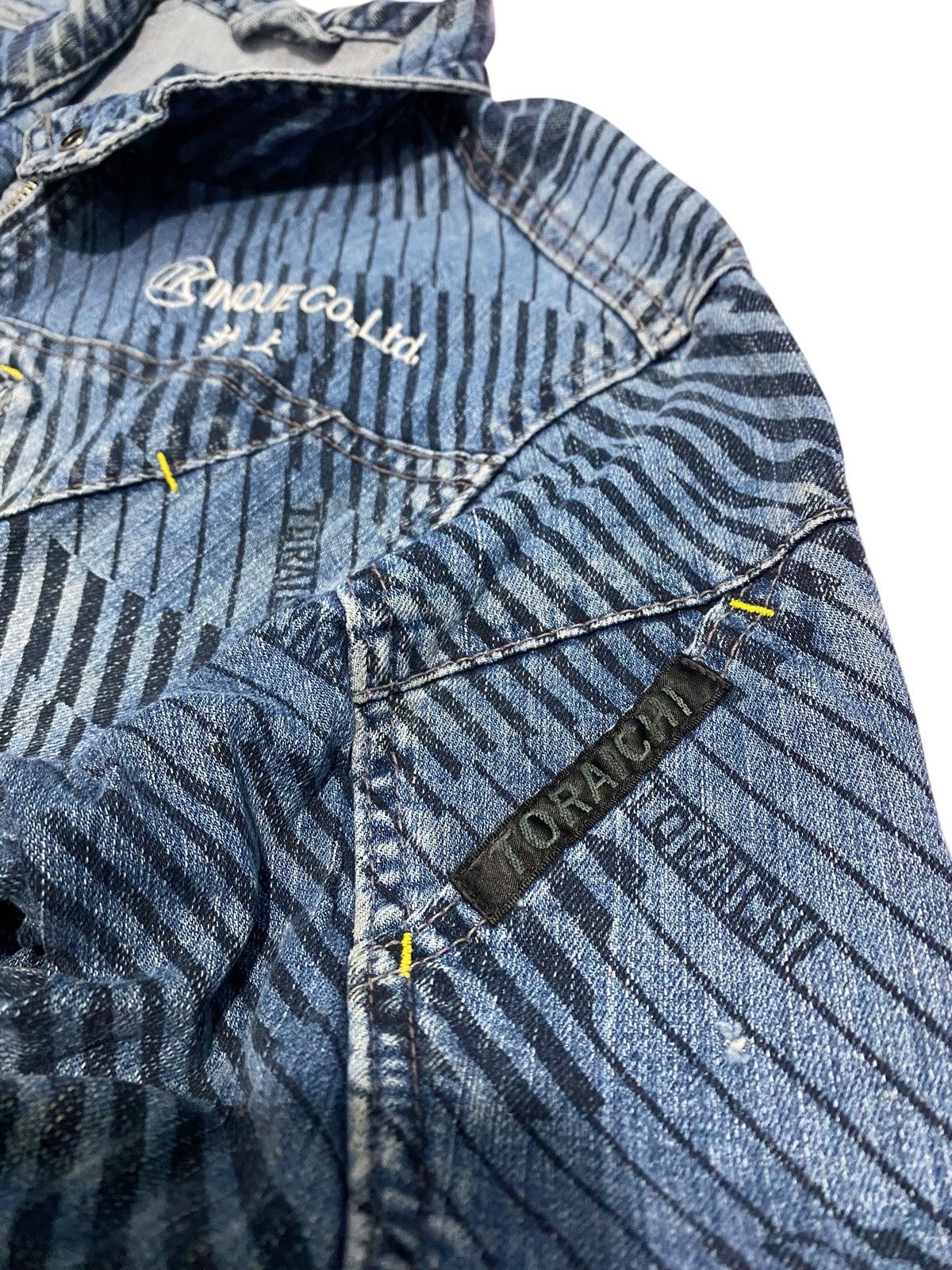 If Six Was Nine × Japanese Brand × Le Grande Bleu (L.G.B.) Y2k Tora by Toraichi biker denim jacket Size US M / EU 48-50 / 2 - 5 Thumbnail
