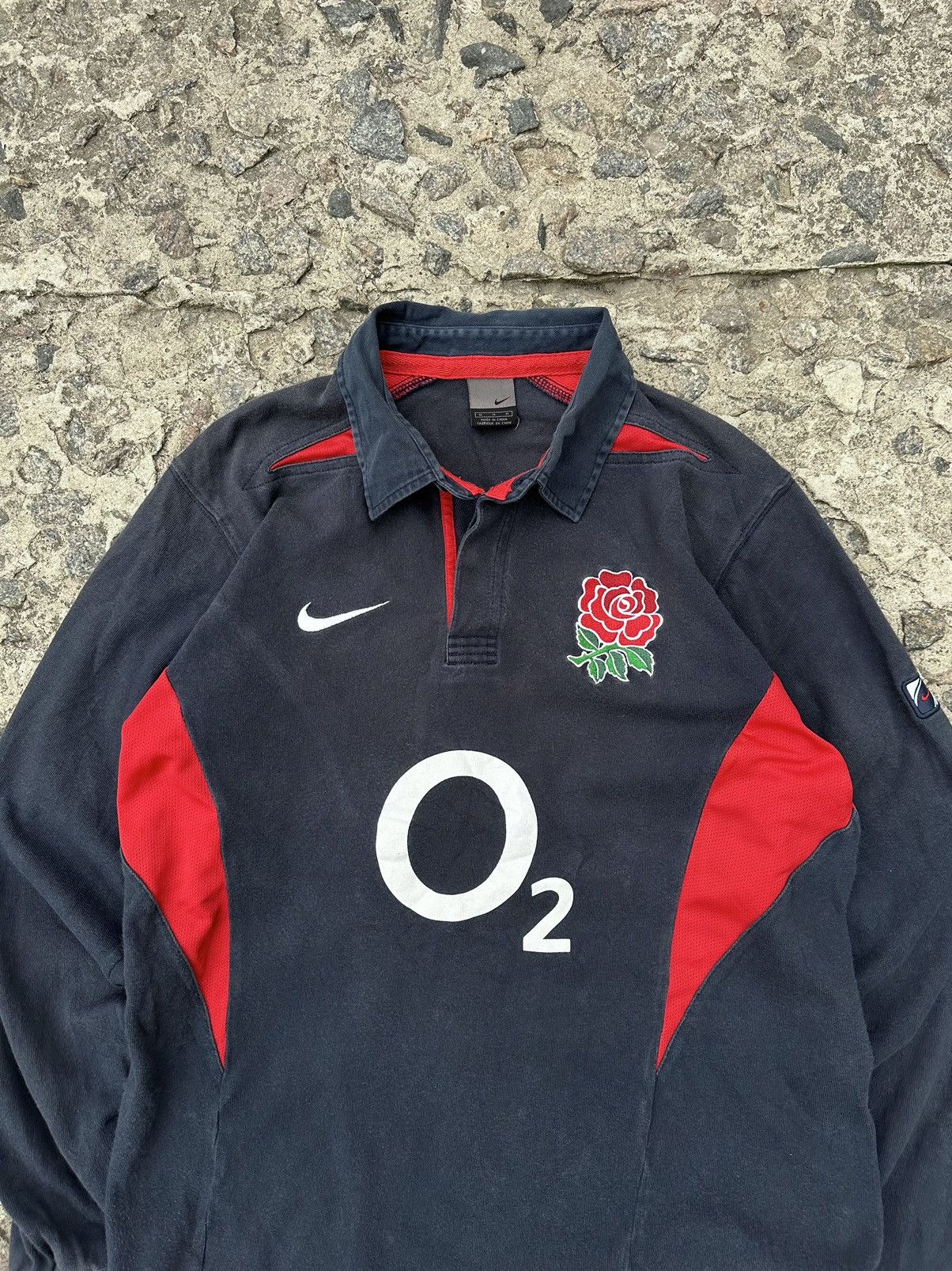 Nike Vintage 00s Nike England Rugby Sweatshirt Size US M / EU 48-50 / 2 - 2 Thumbnail