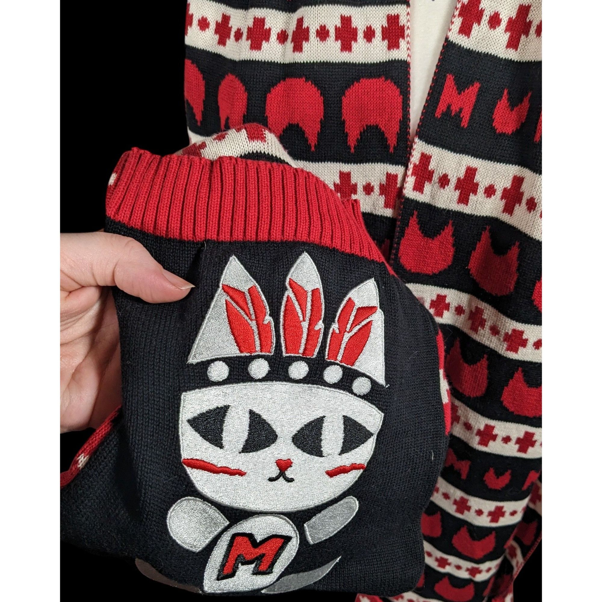 Other Azona A02 Black And Red Reversible Cat Scarf With Pockets Size ONE SIZE - 6 Thumbnail