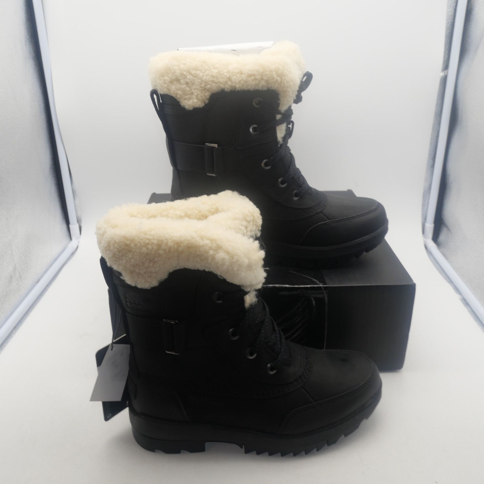 SOREL NEW Sorel Tivoli IV Parc Waterproof Boots Black Sea Salt Size US 6 / IT 36 - 10 Thumbnail