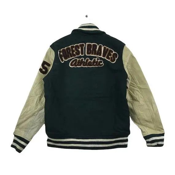 Japanese Brand Vtg OILCAKE JAPAN Forest Braves Varsity Jacket Baseball Size US L / EU 52-54 / 3 - 1 Thumbnail