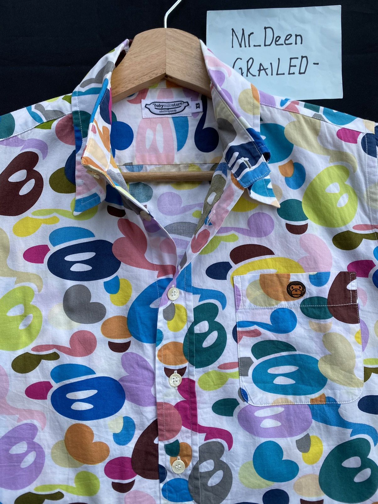 Bape Baby Milo Multicamo Button Up Shirt Size US XS / EU 42 / 0 - 8 Thumbnail