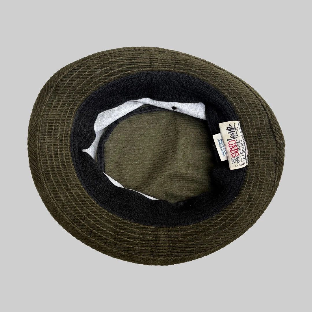 Vintage Stussy 1980 80s Vintage USA Made Logo Corduroy Bucket Hat Size ONE SIZE - 3 Thumbnail