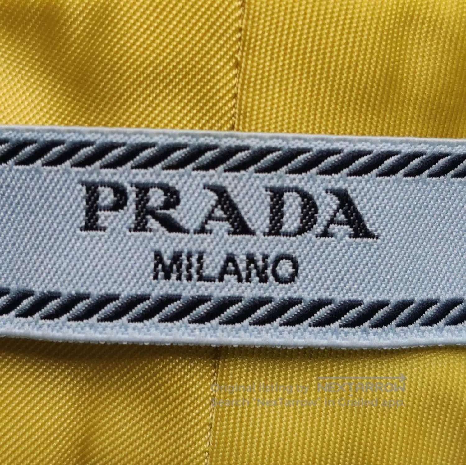 Prada Prada Yellow Belted Shorts with Logo Pouch . Size 37" - 5 Thumbnail