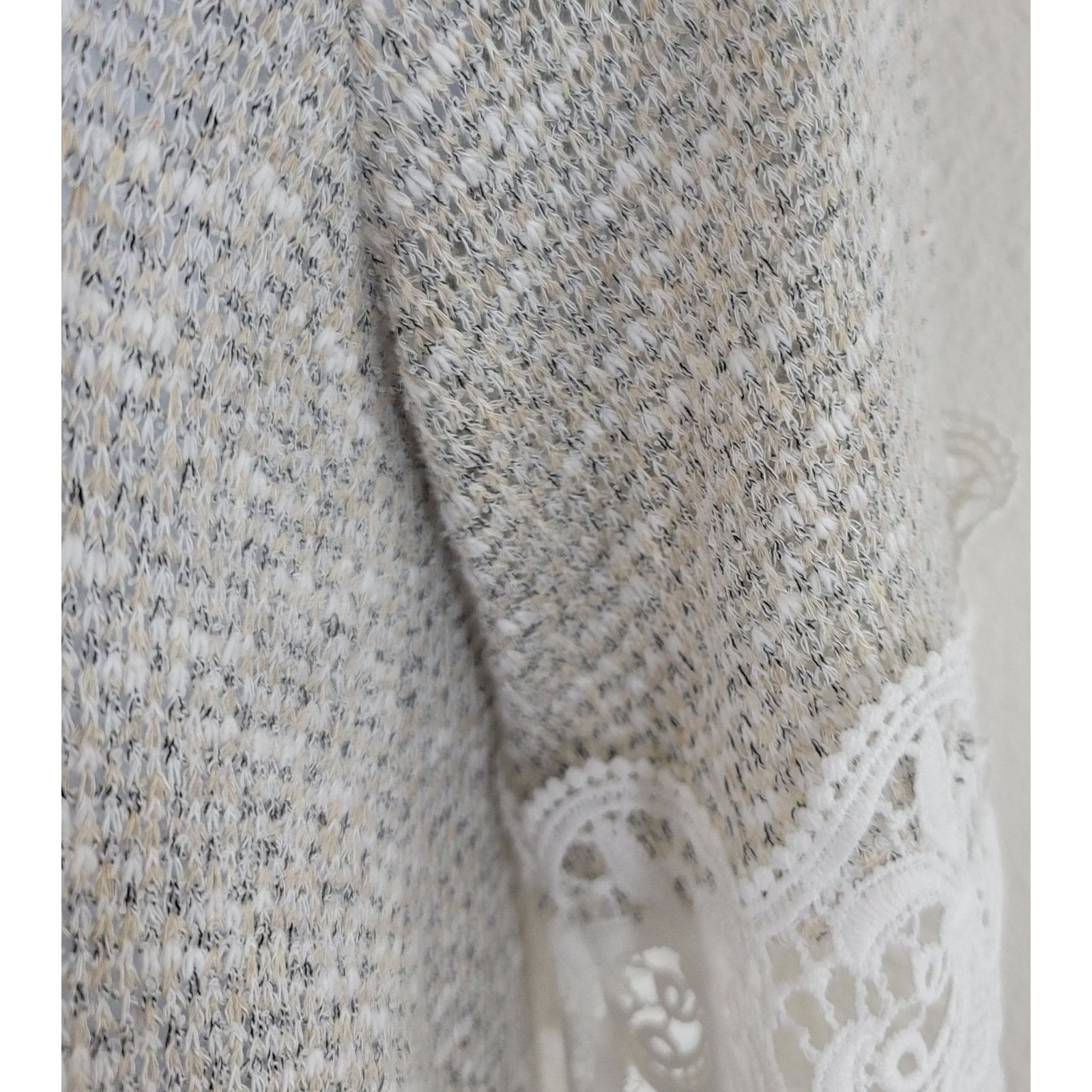Other Le Lis Stitch Fix Tan Beige Hi Low Marled Knit Top Small Size S / US 4 / IT 40 - 2 Thumbnail