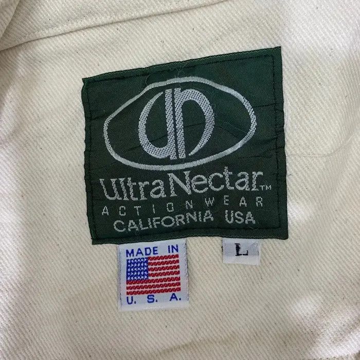 Vintage Vtg 90’ ULTRA NECTAR USA Action Wear Jeans Denim Jacket Size US L / EU 52-54 / 3 - 4 Thumbnail