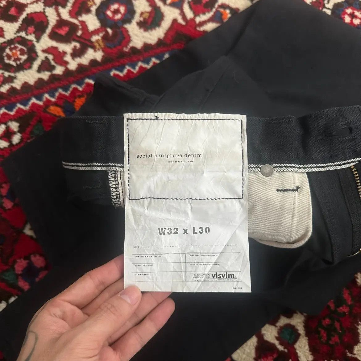 Visvim Visvim Visvim 21AW CMYK Black Denim-2506 Size US 32 / EU 48 - 8 Thumbnail