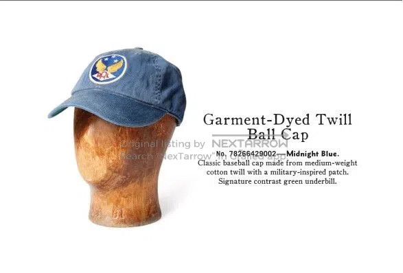 RRL Ralph Lauren RRL Washed Blue Military Trucker Cap. Size ONE SIZE - 3 Thumbnail