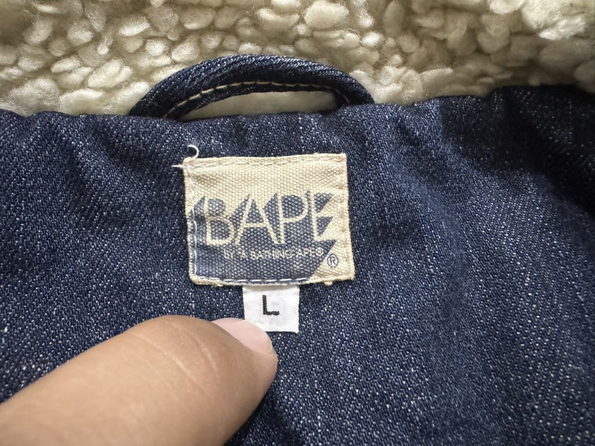 Bape A Bathing Ape Boa Denim Jacket Size US L / EU 52-54 / 3 - 9 Thumbnail