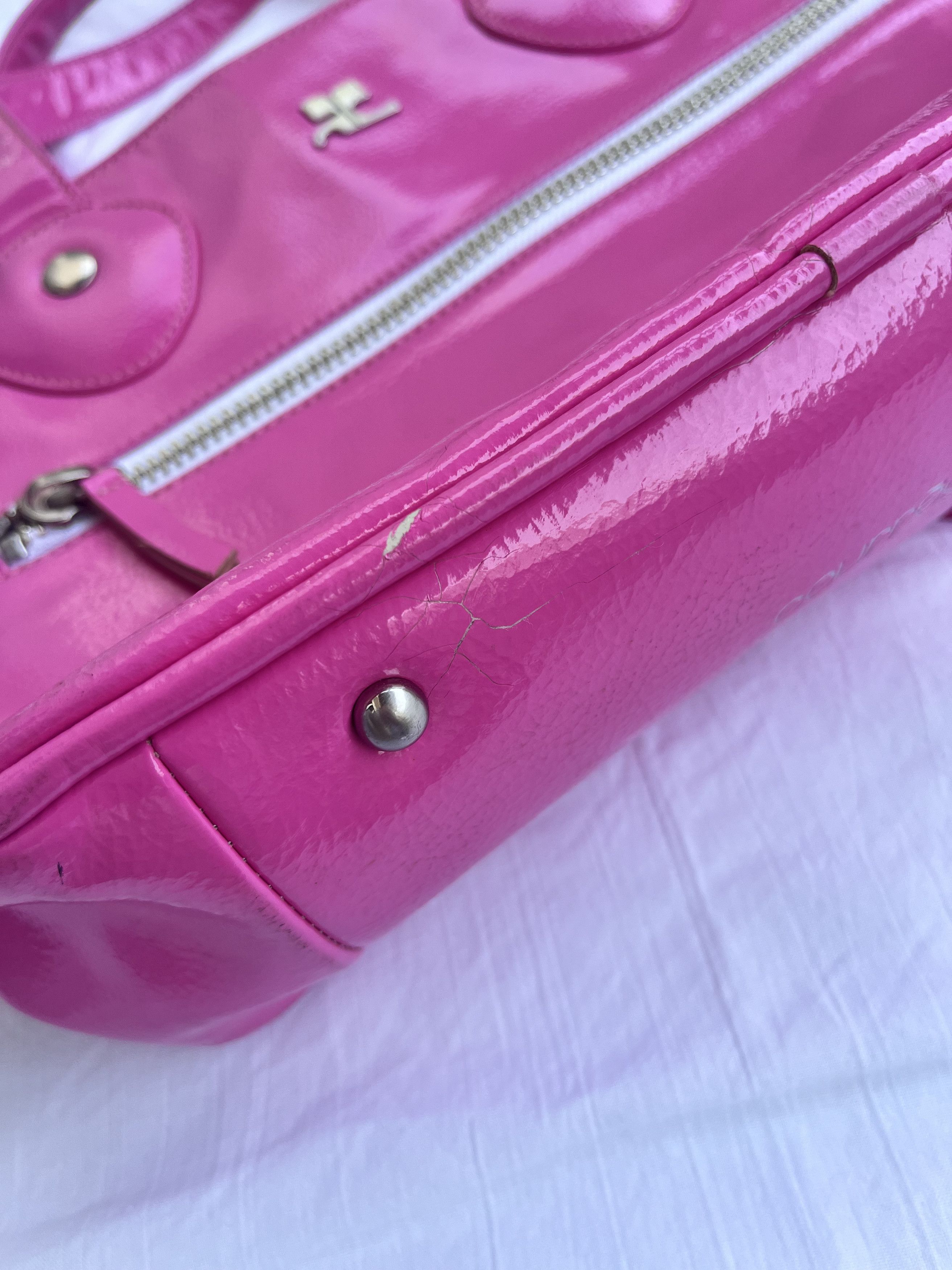 Courreges Pink vinyl Courreges bag with shoulder strap Size ONE SIZE - 8 Thumbnail