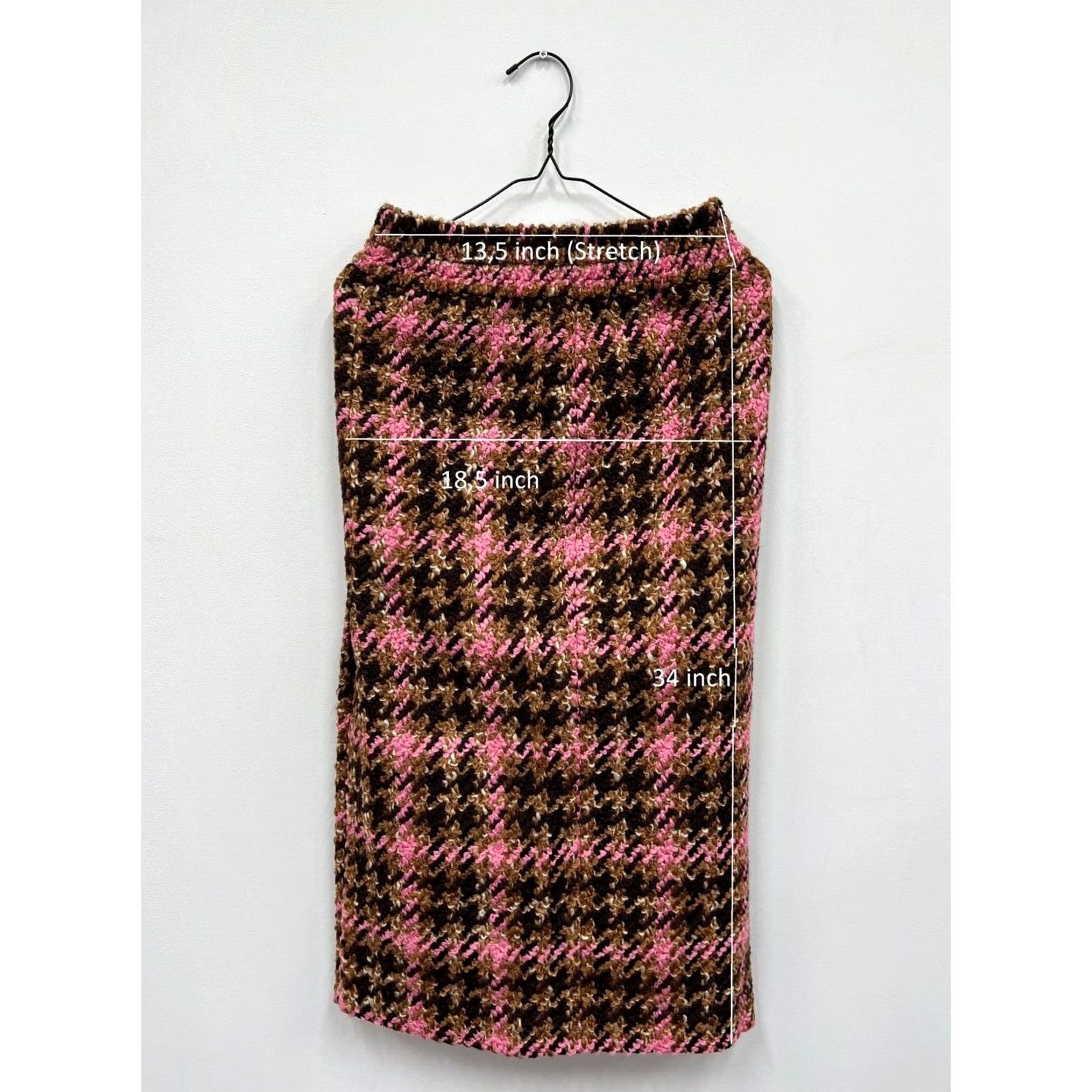 Miu Miu Miu Miu Skirt Wool Cotton Tweed Multicolor Size 40 Ladies Regular Medium? Size 27" / US 4 / IT 40 - 2 Thumbnail