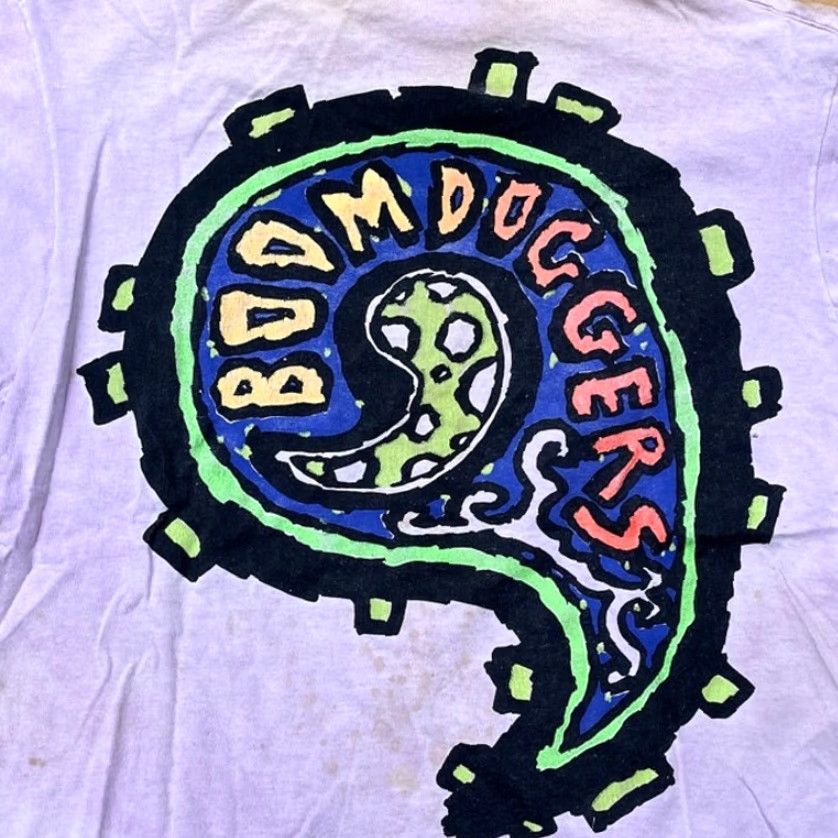 Thrasher VINTAGE Thrashed Distressed Surfing Boomdoggers Made in USA Purple T-Shirt Size L Size US L / EU 52-54 / 3 - 5 Thumbnail