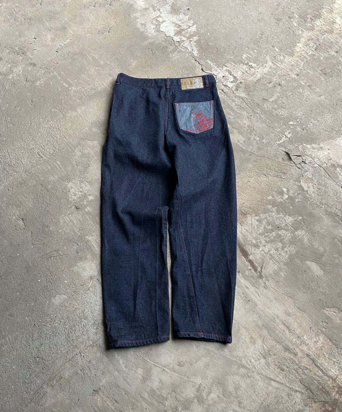 Vivienne Westwood Vivienne Westwood Orb Asymmetric Drunken Alcoholic Jeans Size US 30 / EU 46 - 1 Thumbnail
