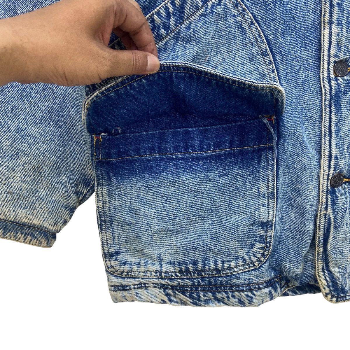 Johnbull Vintage Johnbull Worker Sherpa Lining Denim Barn Jacket Size US M / EU 48-50 / 2 - 13 Thumbnail