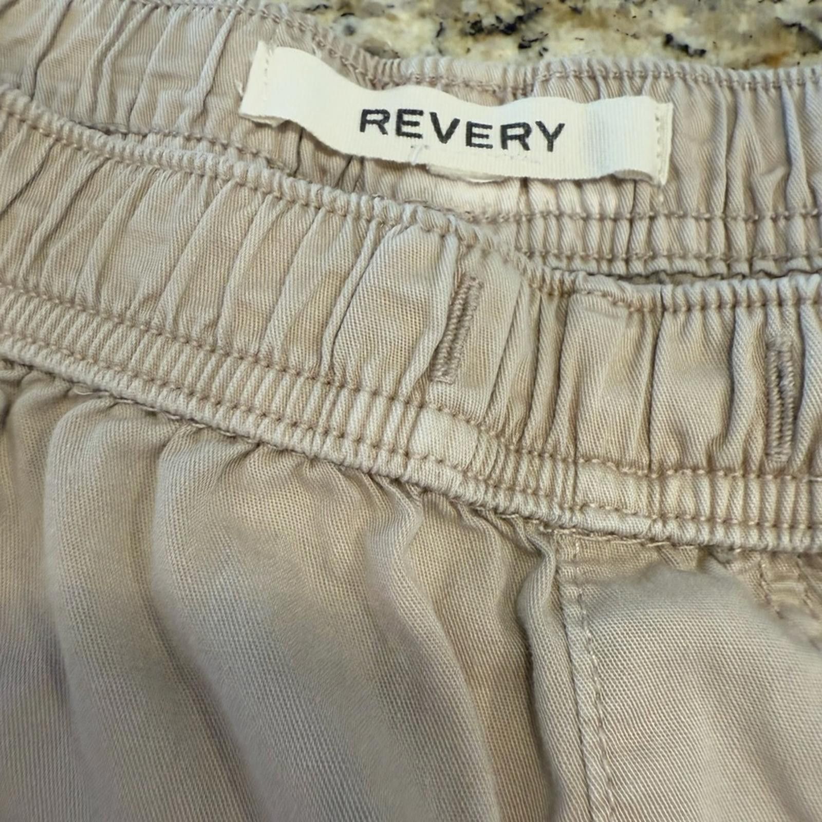 Other Reverly tan elastic waist pull on casual cotton shorts SZ M Size 32" / US 10 / IT 46 - 3 Thumbnail
