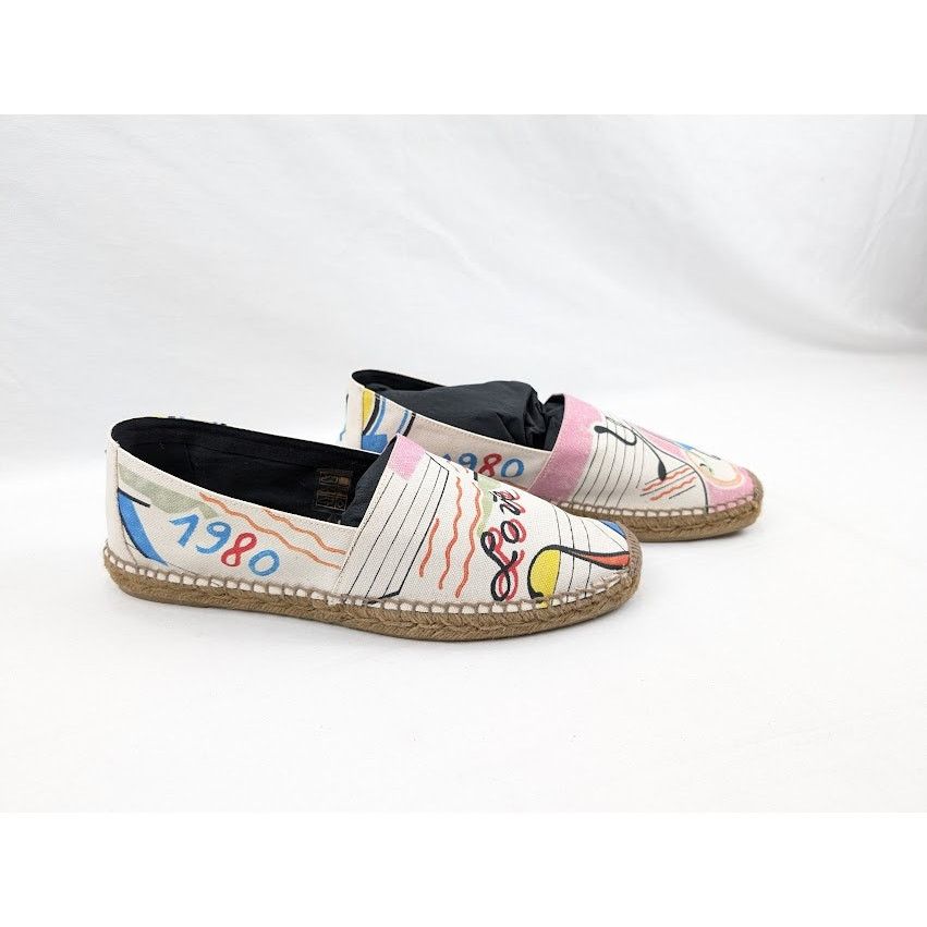 Saint Laurent Paris o1rshd1 Stampa YSL Violon Shoes in Multicolor Size US 11 / EU 44 - 11 Thumbnail