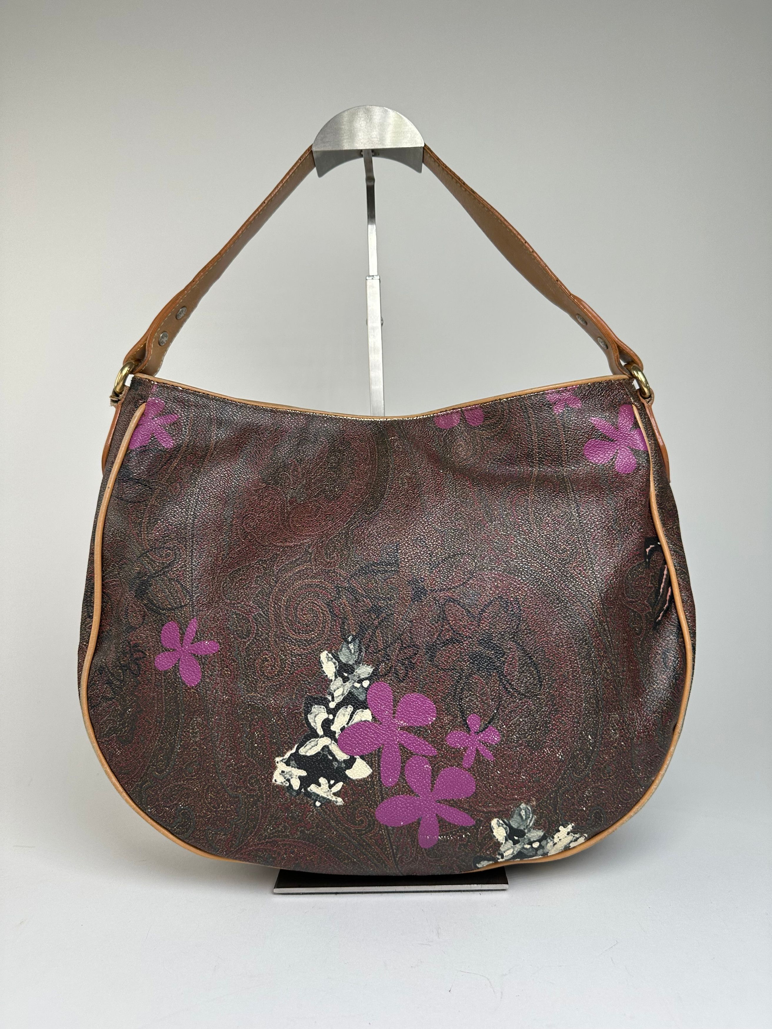 Other Vintage Etro Canvas Hobo Bag Brown Size ONE SIZE - 1 Thumbnail