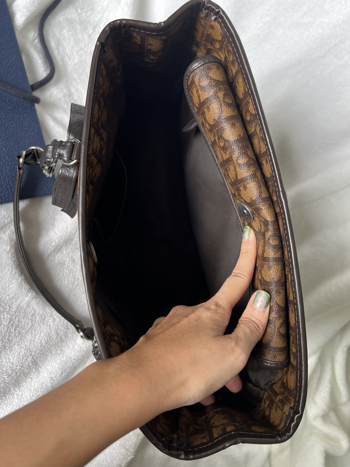 Dior Dior Trotter Brown Canvas Tote Bag Size ONE SIZE - 13 Thumbnail